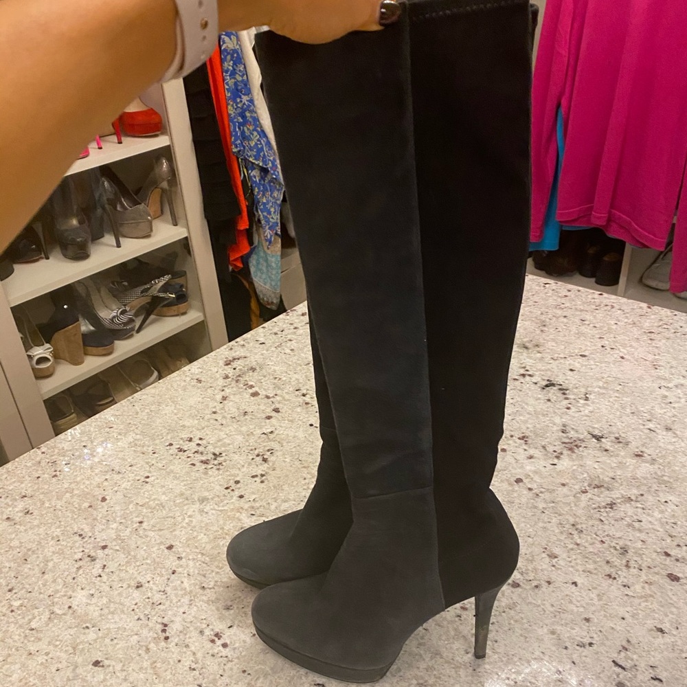 Stuart Weitzman Platform Suede Boot - image 1